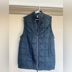 Free People Black Quilted Vest